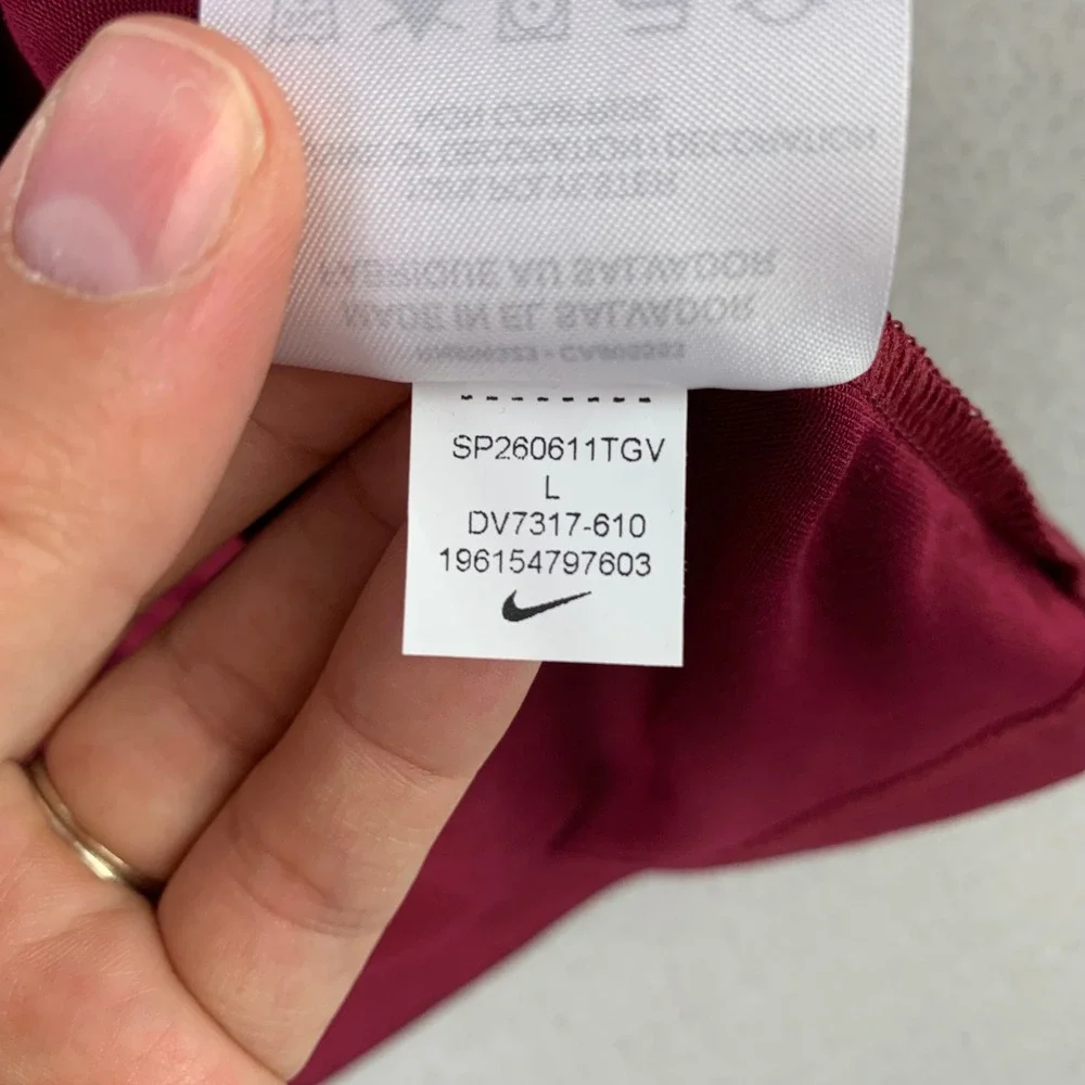 Nike Imlay Elementary Running T-Shirt Kids L Maroon Athletic Dri-Fit NWT